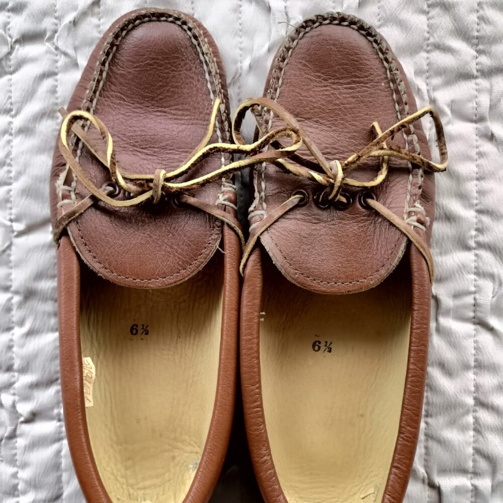 100% Leather Moccasins - Vintage Perrone - Women’s 6.5/8 - Made in USA